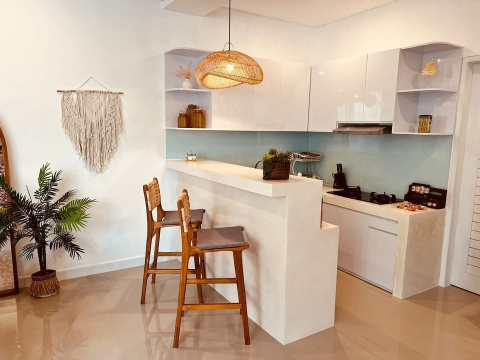 Exclusive Villa, 2 Bedrooms, Private Pool | Private kitchen | Fridge, oven, rice cooker, highchair