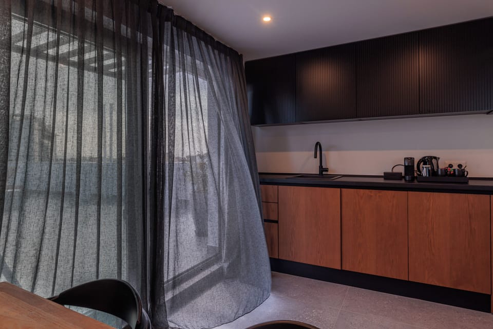 Acropolis Outdoor Jacuzzi Penthouse | Private kitchenette | Microwave, espresso maker, coffee/tea maker, electric kettle