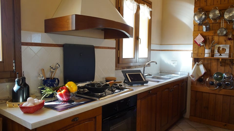 Family House, Garden View | Private kitchen | Oven, stovetop, cookware/dishes/utensils, spices