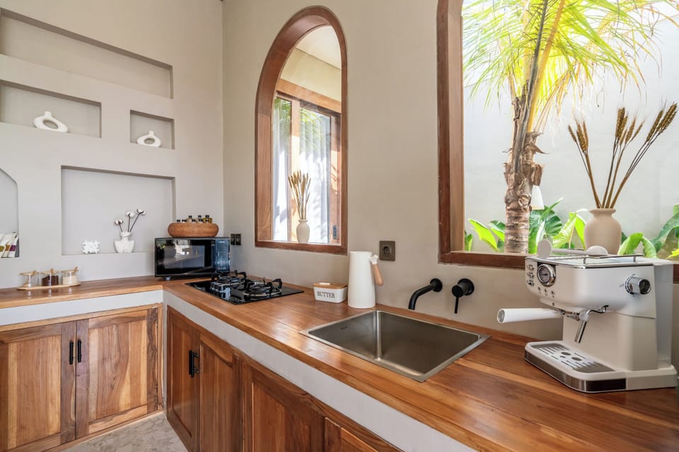 Deluxe Villa, 2 Bedrooms, Private Pool, Pool View | Private kitchen | Fridge, microwave, stovetop, coffee/tea maker
