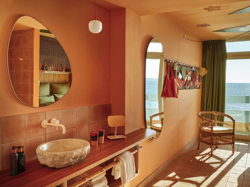 Deluxe Double Room, Balcony, Sea View (Seaside Room) | Premium bedding, in-room safe, desk, blackout drapes