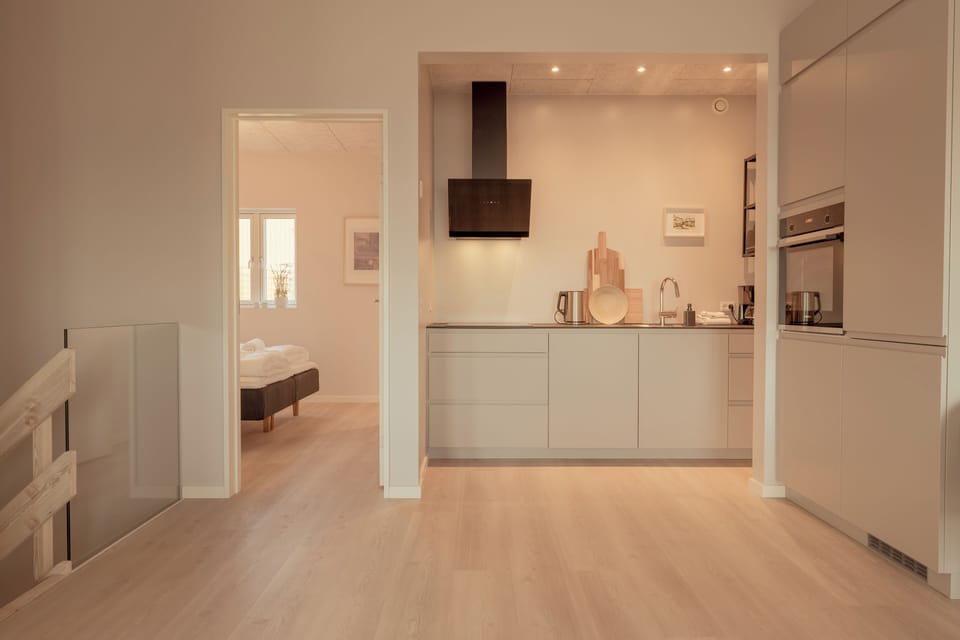 Apartment | Private kitchen | Coffee/tea maker, full-size fridge, electric kettle