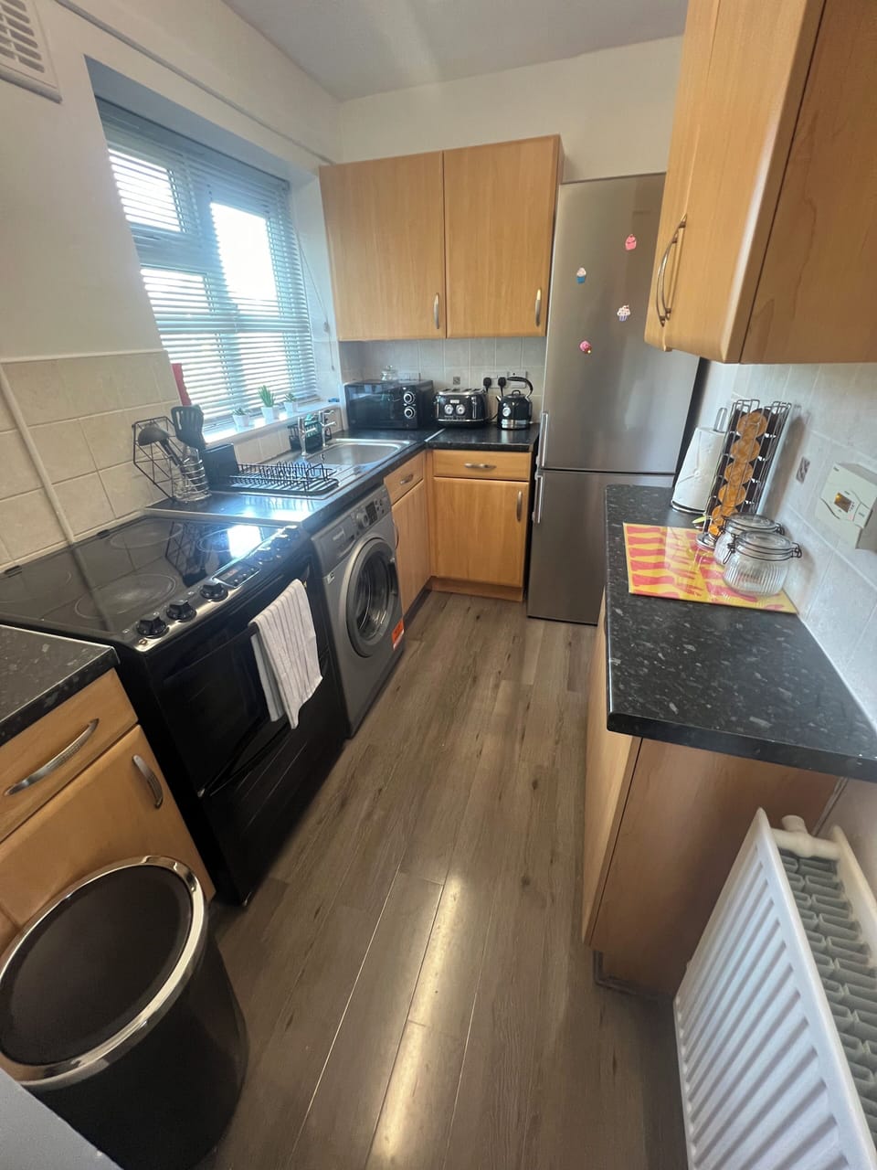 Apartment | Private kitchen | Fridge, microwave, oven, stovetop