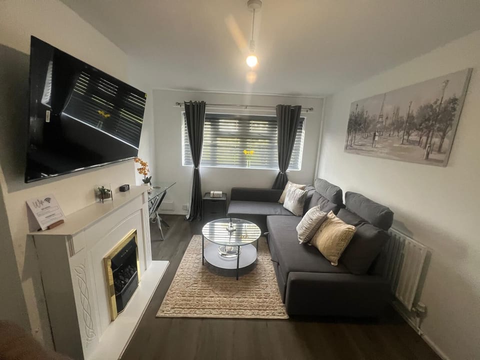 Apartment | Living area | Fireplace