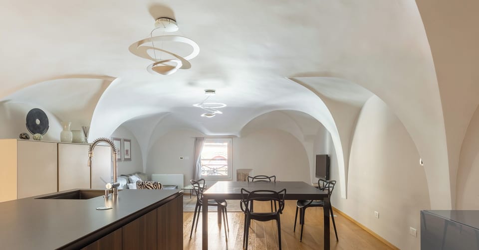 Apartment | Living area | 32-inch flat-screen TV with cable channels