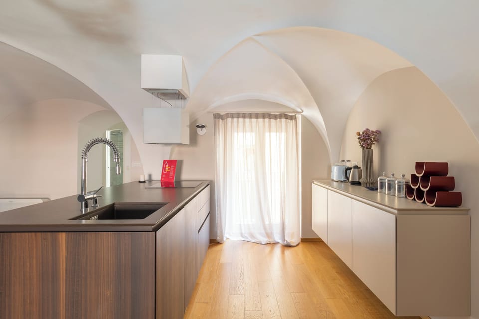 Apartment | Private kitchen | Fridge, oven, stovetop, dishwasher