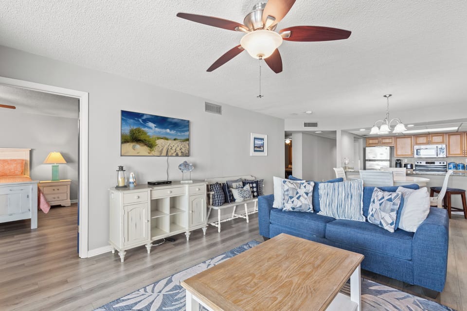 Condo, Multiple Beds, Balcony, Ocean View (Watercrest 906) | Living area | 42-inch flat-screen TV with digital channels