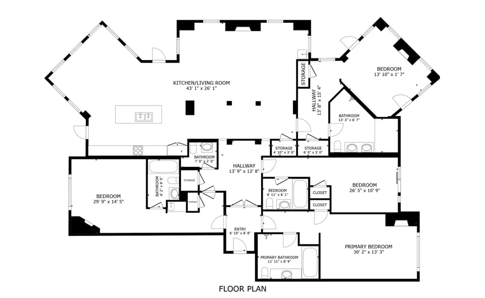 Condo, 4 Bedrooms | Floor plan