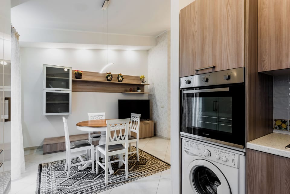 Apartment, Garden View | Private kitchen | Espresso maker, electric kettle