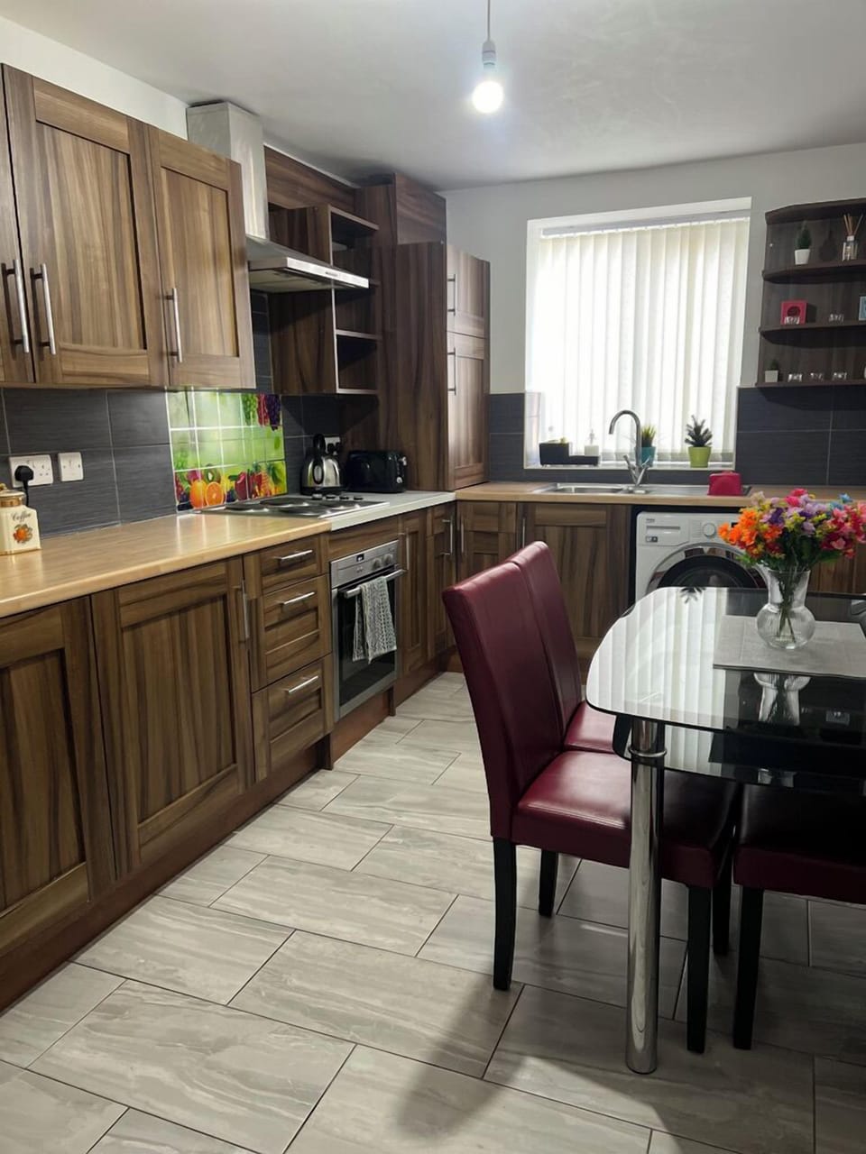 Apartment | Private kitchen | Fridge, microwave, oven, electric kettle