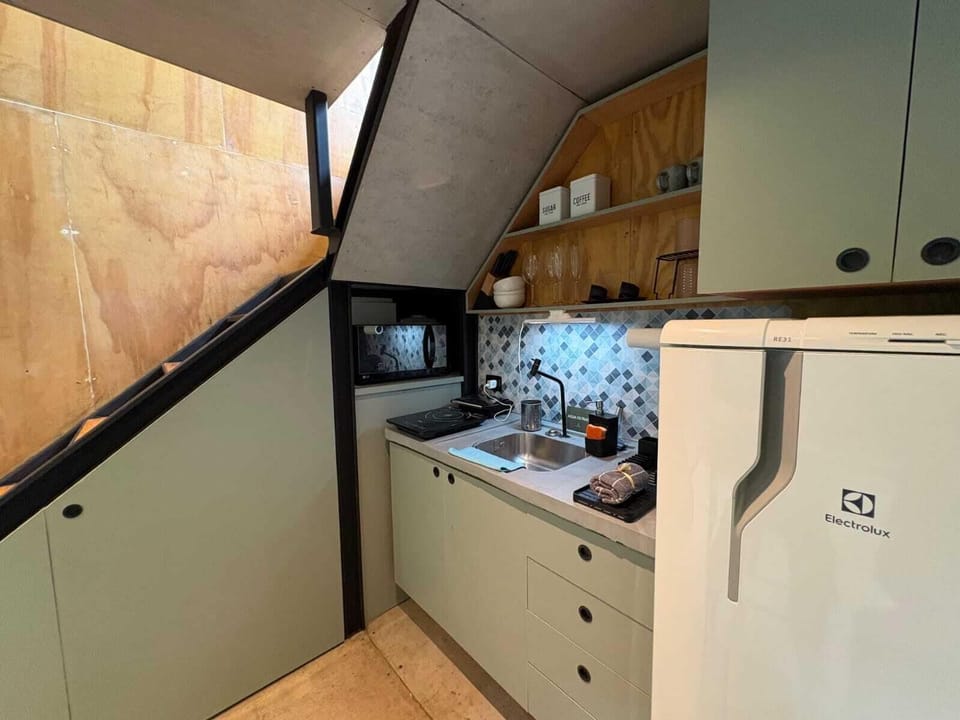 Honeymoon Studio, Garden View | Private kitchen | Espresso maker, fridge, microwave, stovetop