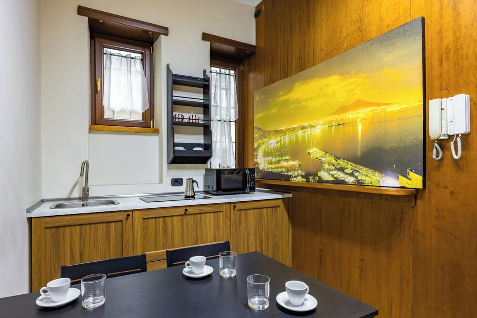 Apartment | Private kitchen | Fridge, coffee/tea maker, electric kettle, highchair