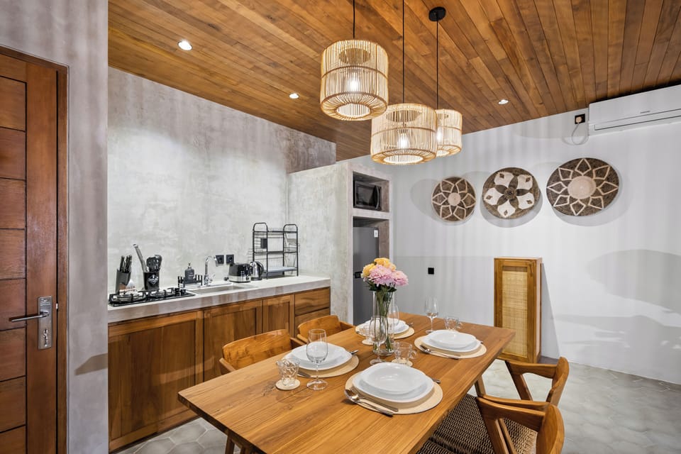 Villa, 1 Bedroom | Private kitchen | Fridge, electric kettle, toaster, cookware/dishes/utensils