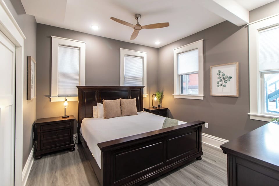 One Bedroom Apartment Unit 2 | Premium bedding, pillowtop beds, iron/ironing board, free WiFi