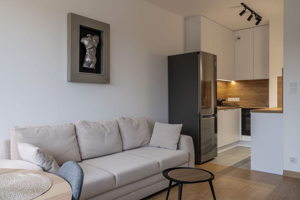 Superior Apartment, Balcony | Living room | 37-inch flat-screen TV with digital channels