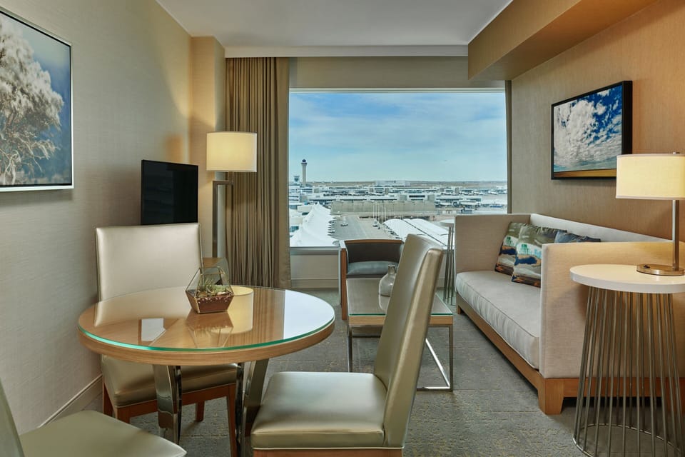 Premium bedding, down comforters, pillowtop beds, in-room safe