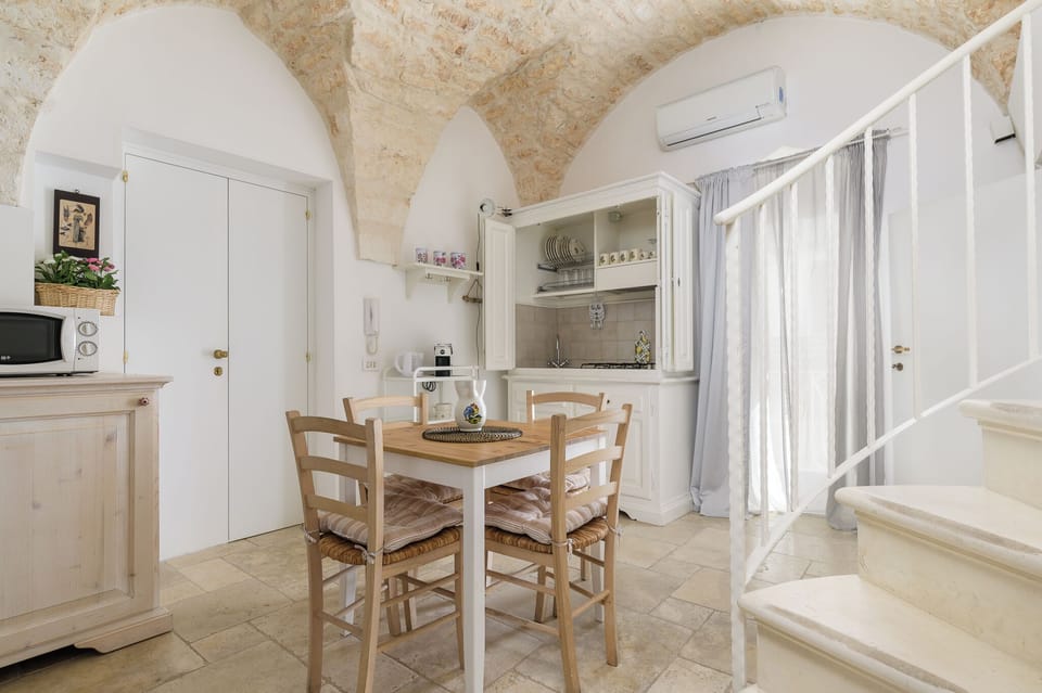 Apartment, Sea View | Private kitchen | Fridge, microwave, dishwasher, espresso maker