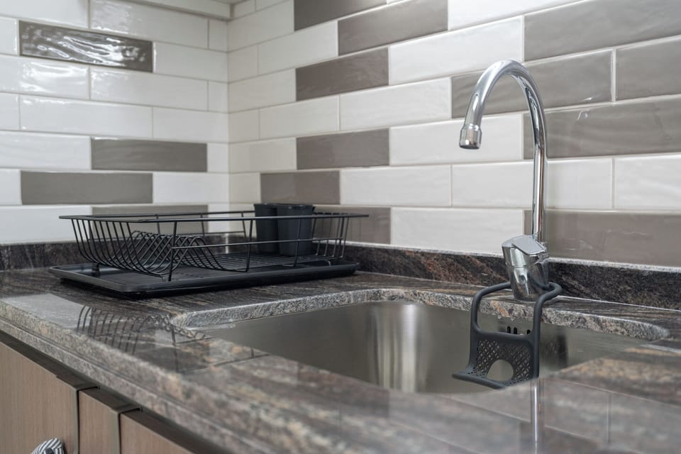 Superior Studio, Balcony, City View | Private kitchen | Fridge, oven, coffee/tea maker, toaster