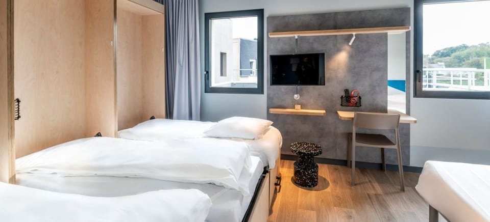 Room, Multiple Beds, Accessible | Blackout drapes, soundproofing, iron/ironing board, free WiFi