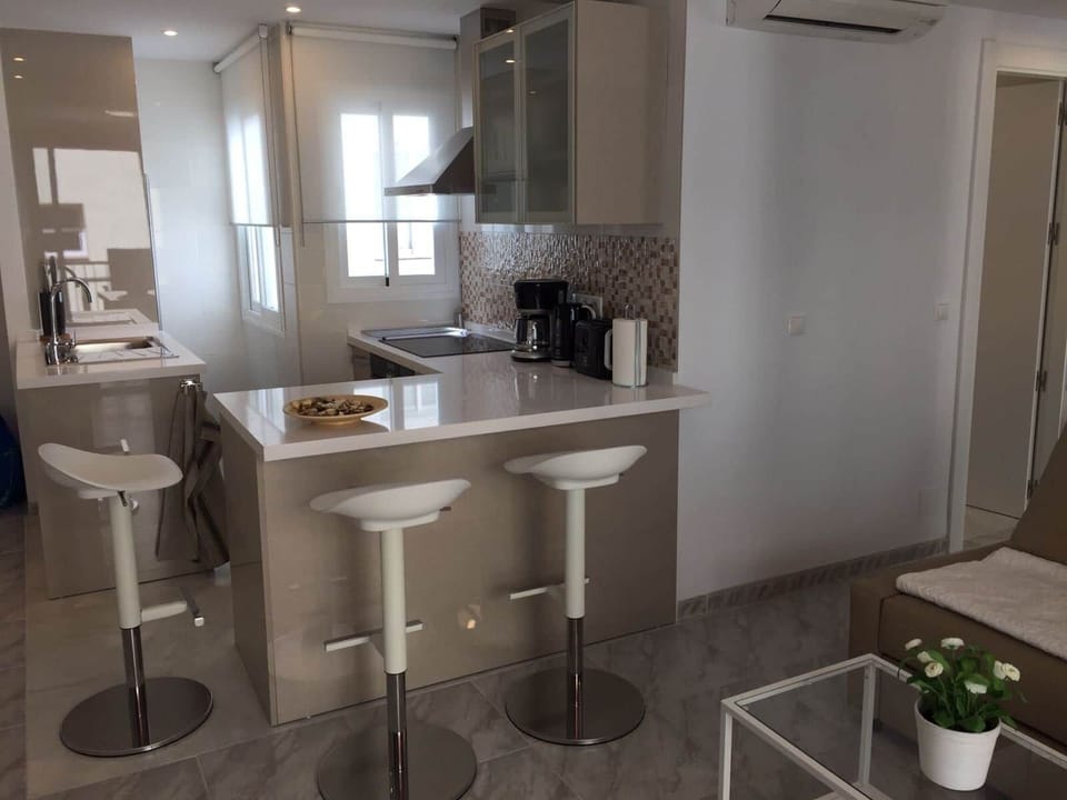 Apartment | Private kitchen | Fridge, microwave, oven, stovetop