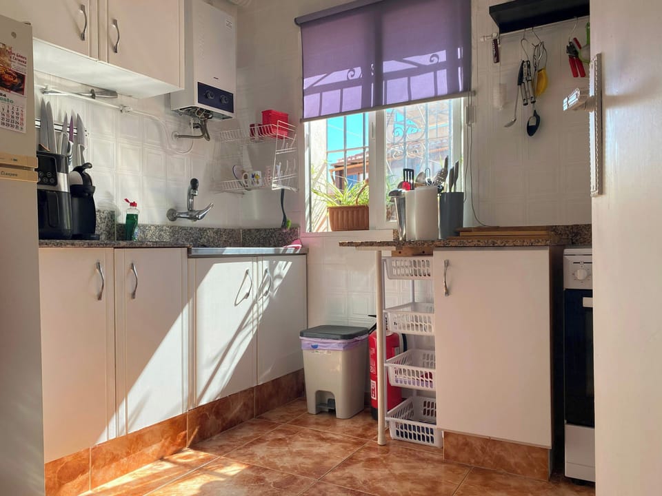 Apartment | Private kitchen | Fridge, oven, stovetop, electric kettle