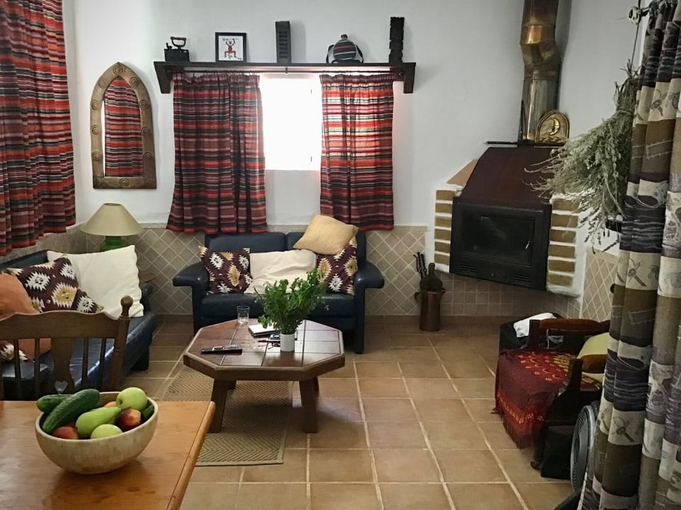 Cabin | Living area | Fireplace