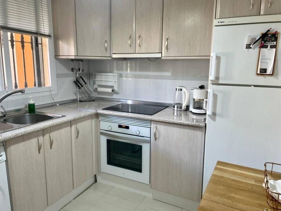 Apartment | Private kitchen | Fridge, microwave, oven, stovetop