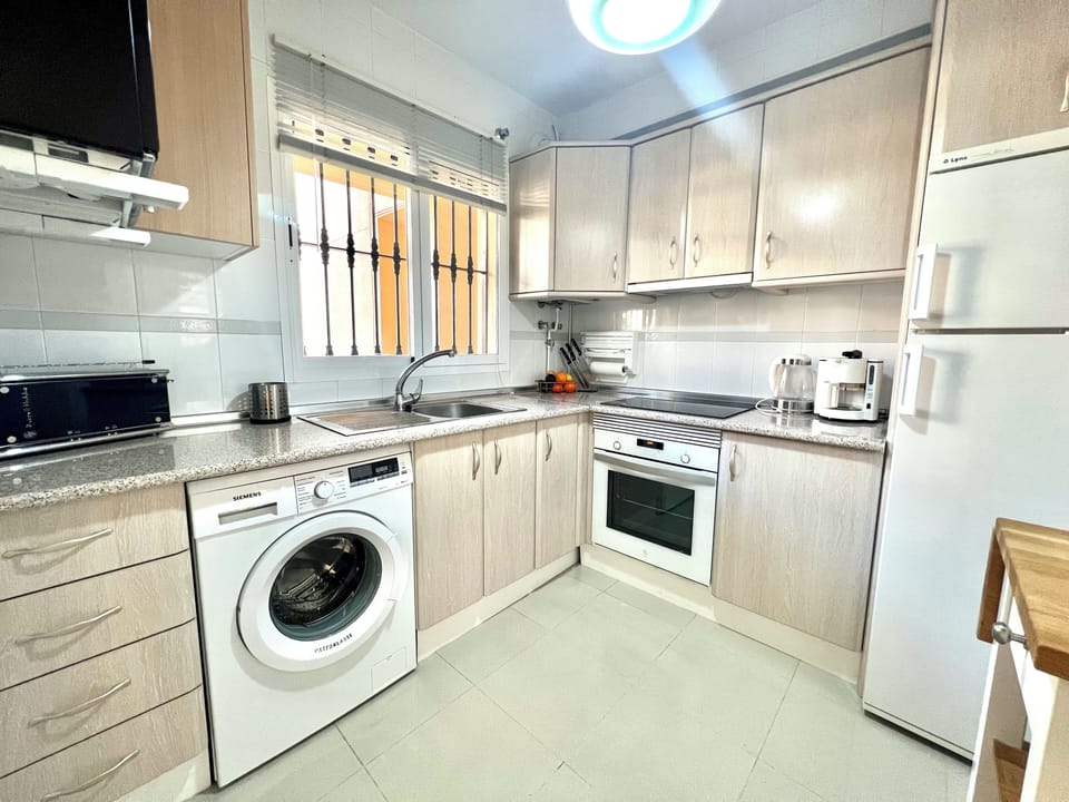 Apartment | Private kitchen | Fridge, microwave, oven, stovetop