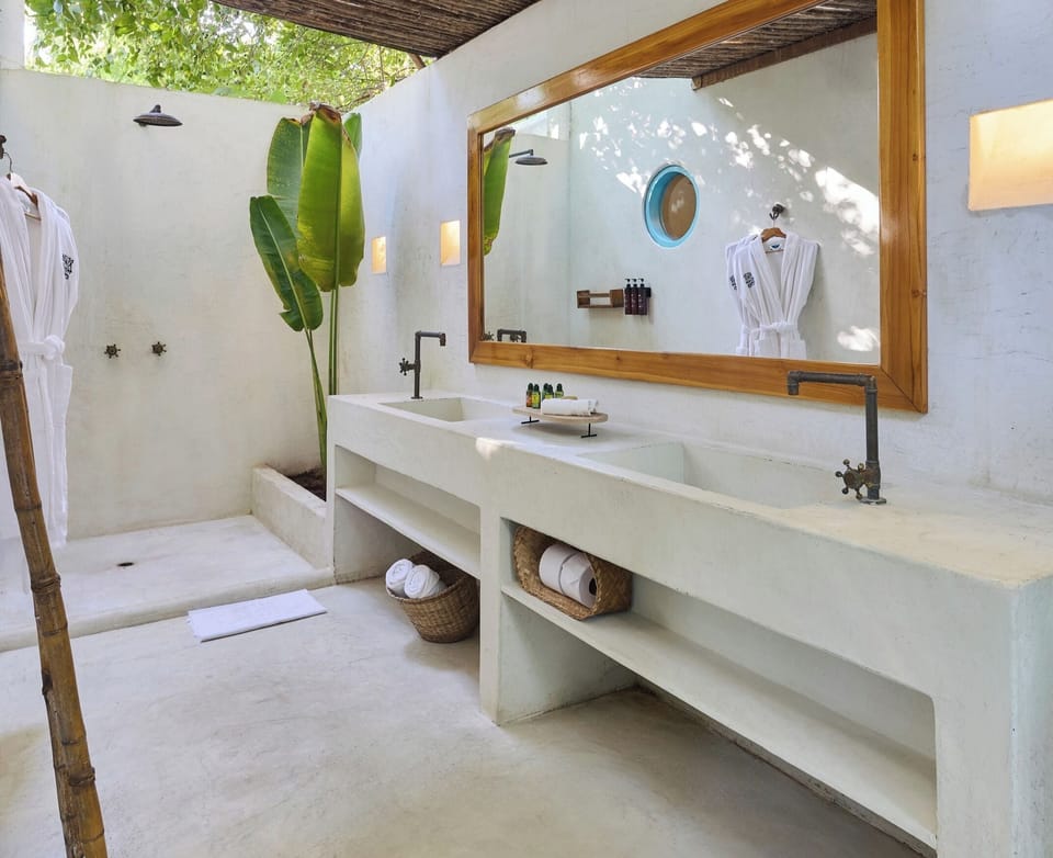 Family Villa | Bathroom | Shower, designer toiletries, hair dryer (on request), towels