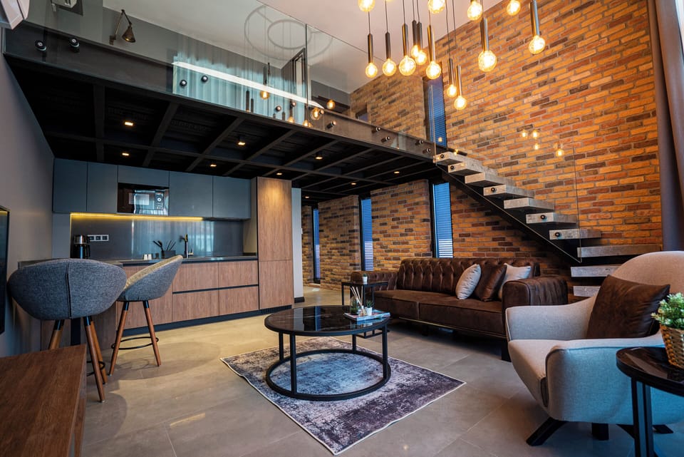 Luxury Duplex, Balcony, City View | Premium bedding, desk, laptop workspace, blackout drapes