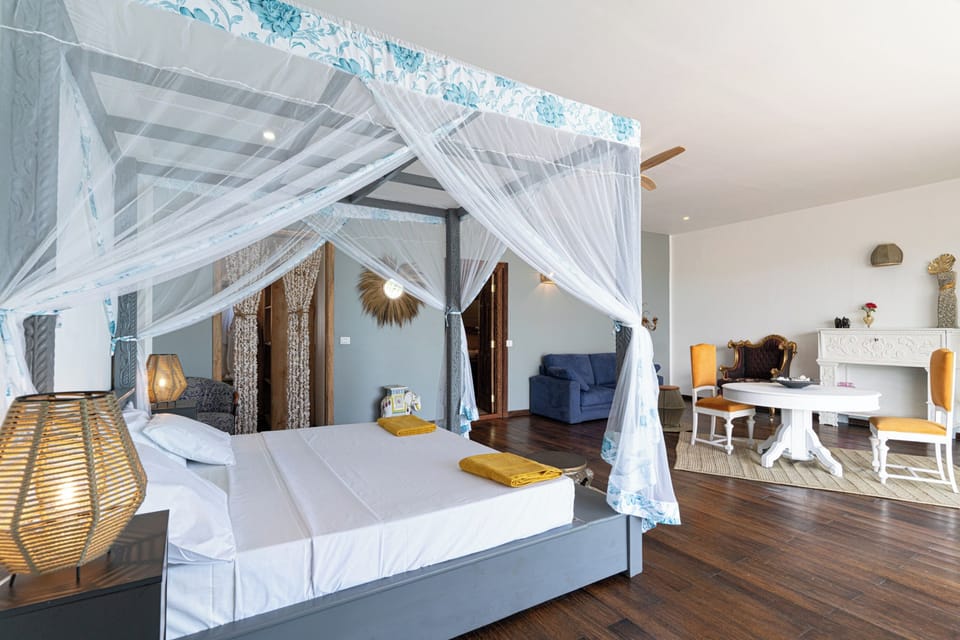 Luxury Villa, Private Pool, Sea View | Premium bedding, minibar, in-room safe, iron/ironing board