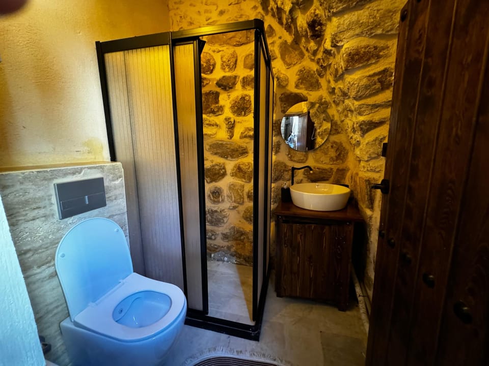 Basic Room, Mountain View | Bathroom | Shower, hair dryer, towels, soap