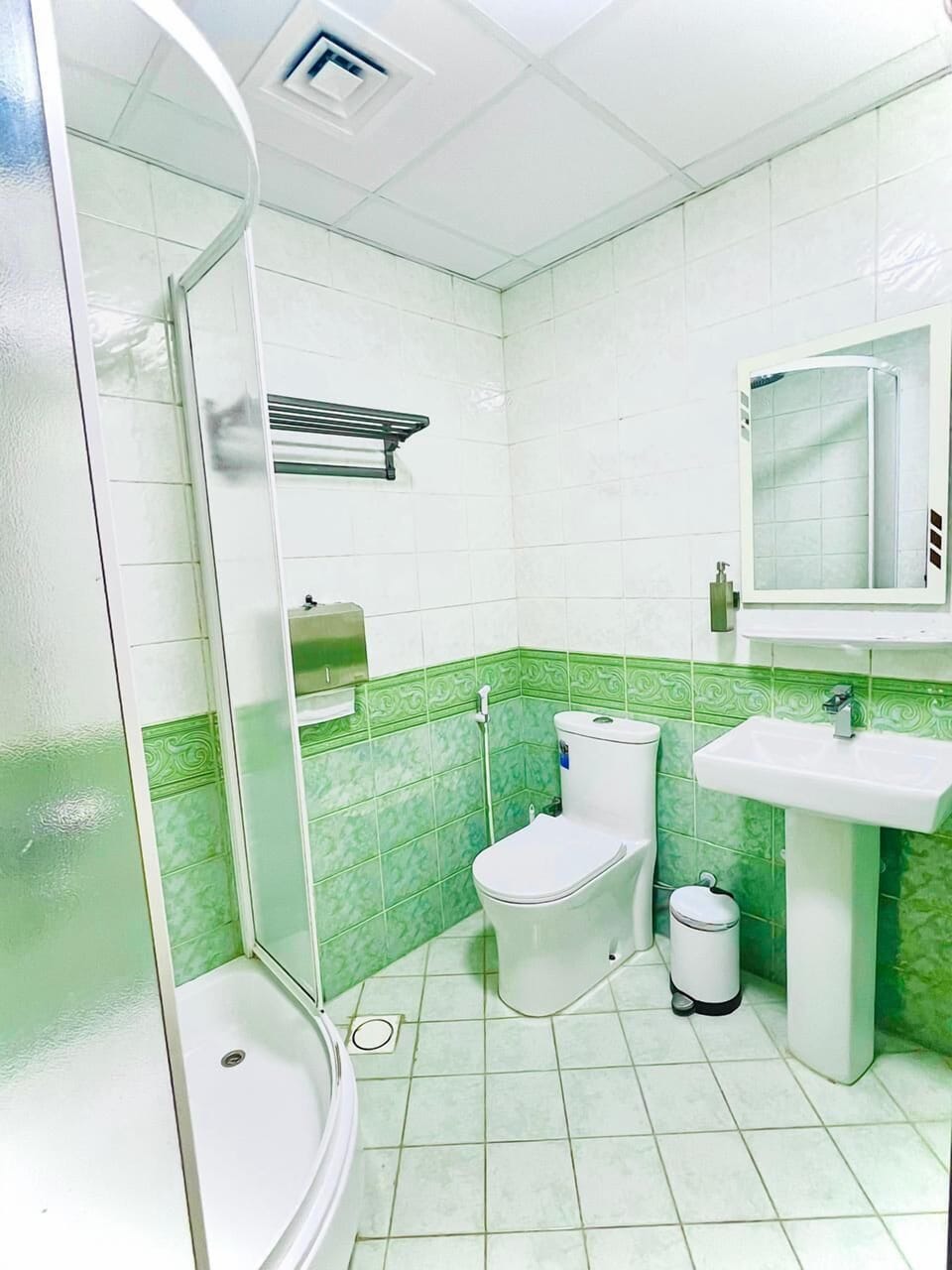 Hair dryer, slippers, bidet