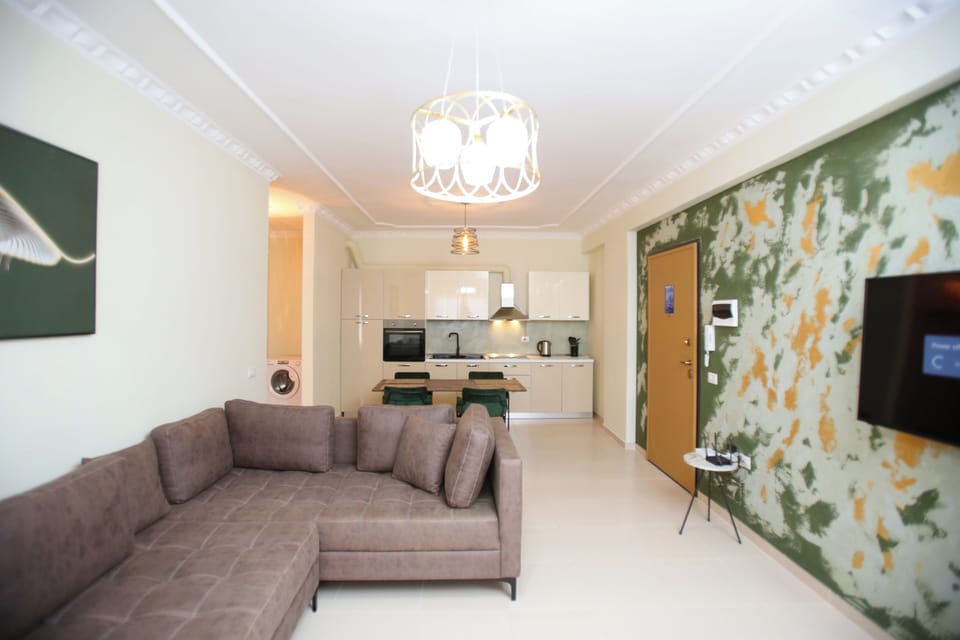 Luxury Apartment, Sea View | Living area | TV