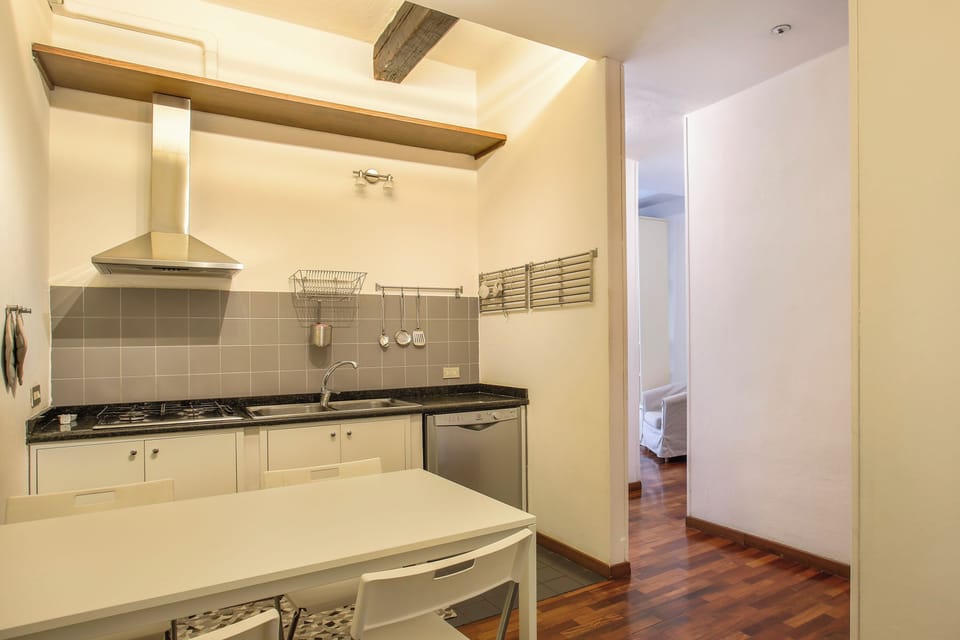 Apartment | Private kitchen | Full-size fridge, oven, stovetop, dishwasher