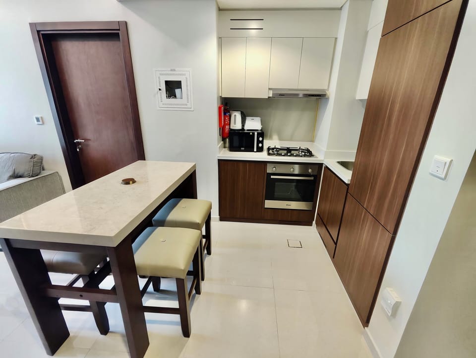 Premium Apartment, Balcony, City View | Private kitchen | Coffee/tea maker, electric kettle, toaster