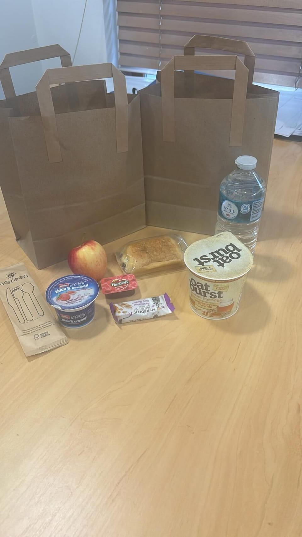 Daily to-go breakfast for a fee