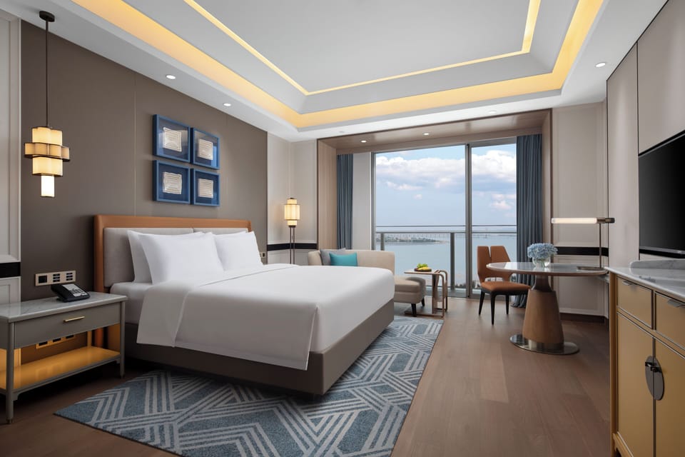 In-room safe, laptop workspace, blackout drapes, soundproofing