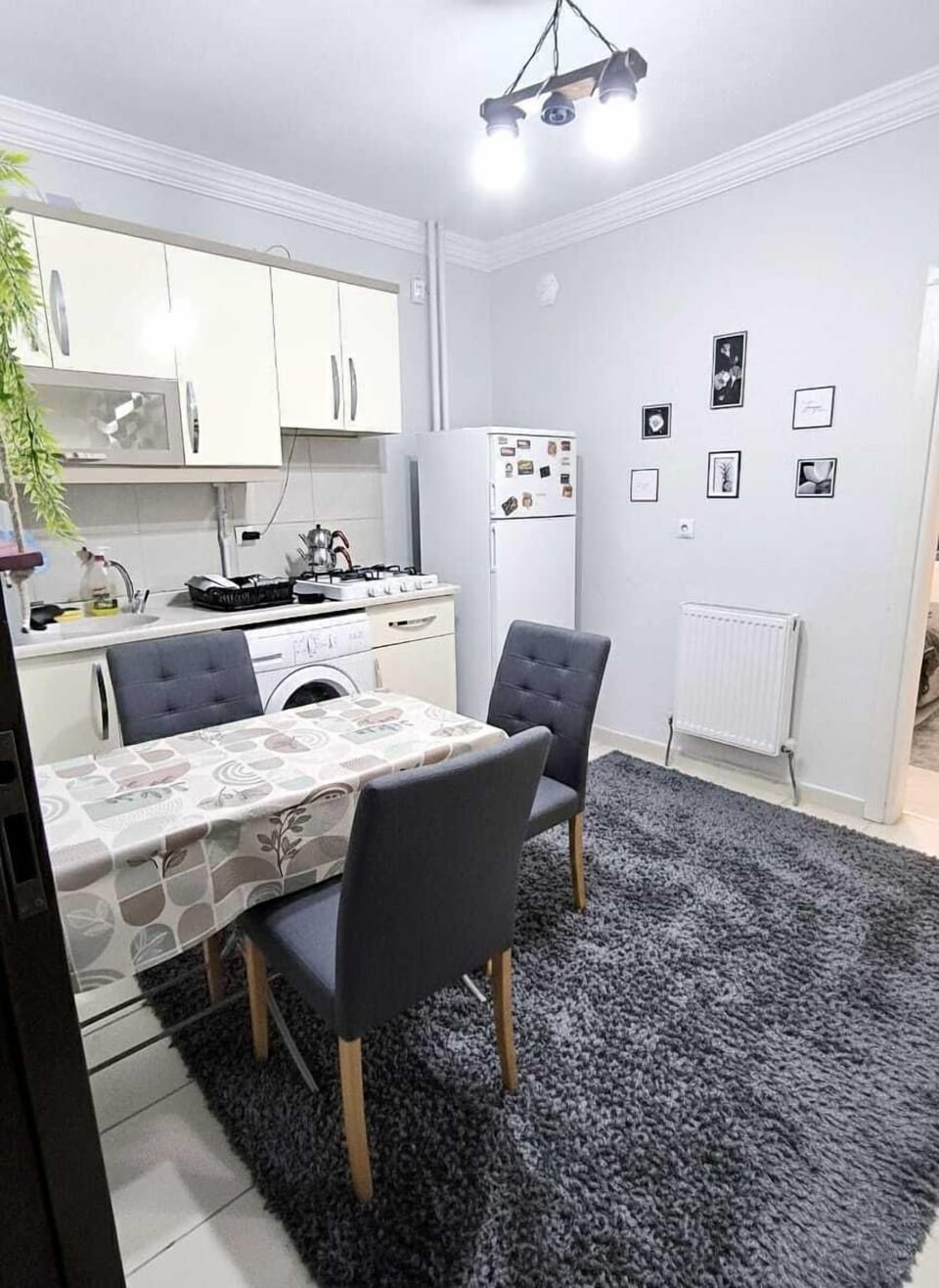 Deluxe Apartment, 1 Bedroom, Smoking, Balcony | Private kitchen | Full-size fridge, stovetop, cookware/dishes/utensils, spices