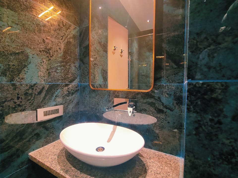 Deluxe Room | Bathroom | Towels, soap, shampoo, toilet paper