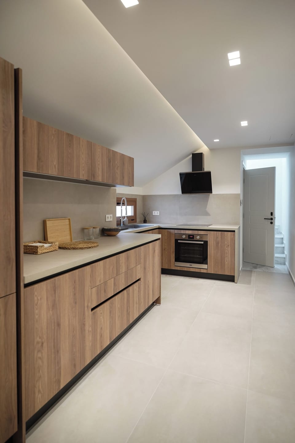 Panoramic Apartment, 2 Bedrooms | Private kitchen | Full-size fridge, microwave, oven, dishwasher