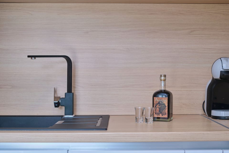 Full-size fridge, microwave, oven, dishwasher