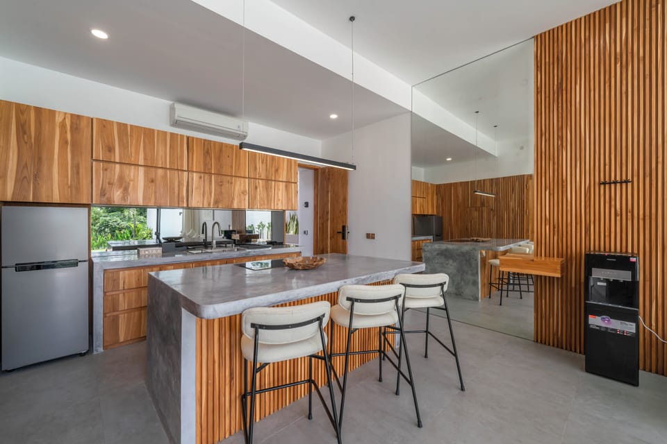 Deluxe Villa, 1 Bedroom, Pool View | Private kitchen | Stovetop, cookware/dishes/utensils
