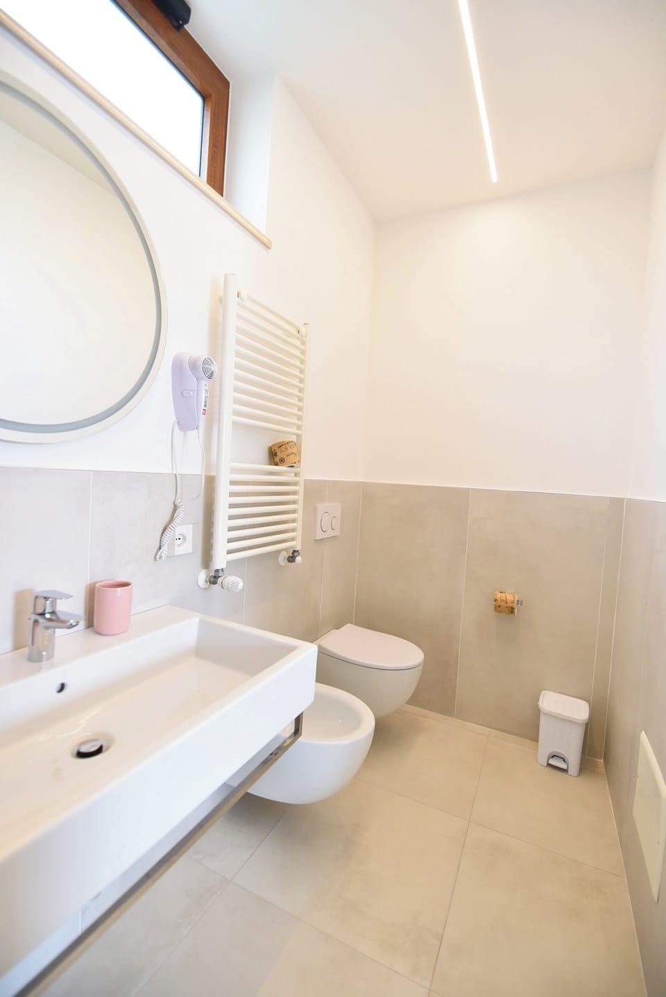 Shower, free toiletries, hair dryer, slippers
