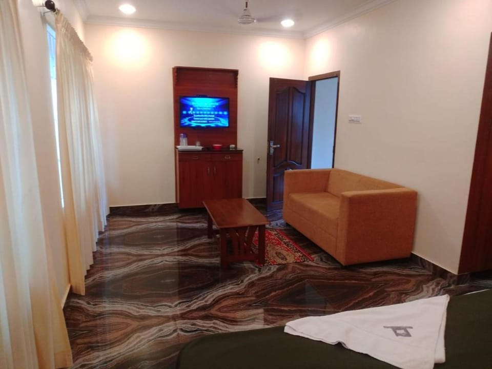32-inch flat-screen TV with cable channels