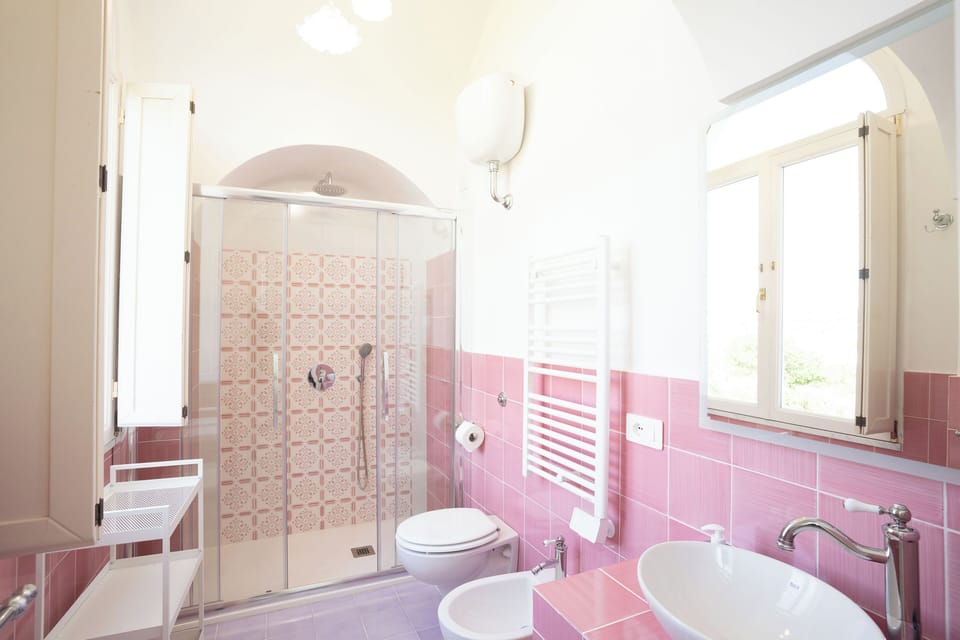 Premium Room | Bathroom | Shower, hair dryer, bidet, towels