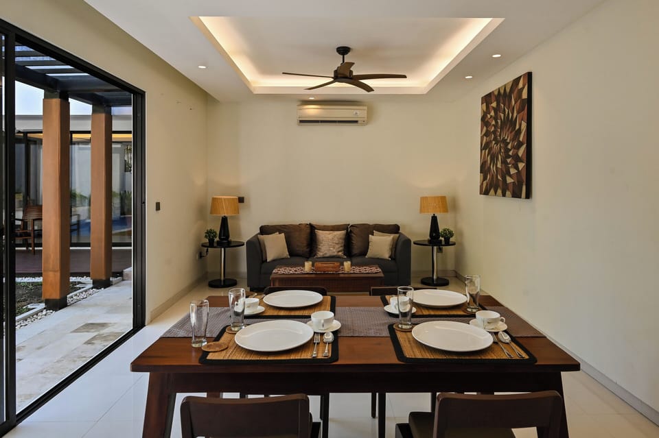 Exclusive Villa, Non Smoking, Pool View | Private kitchen | Full-size fridge, microwave, stovetop, cookware/dishes/utensils