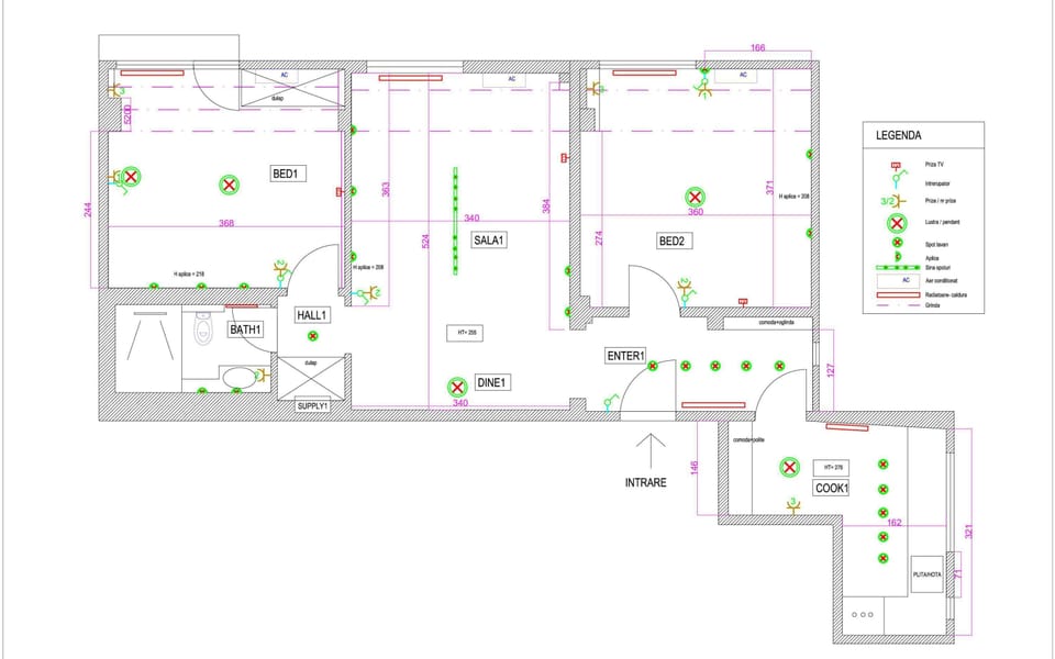 House | 2 bedrooms, Internet