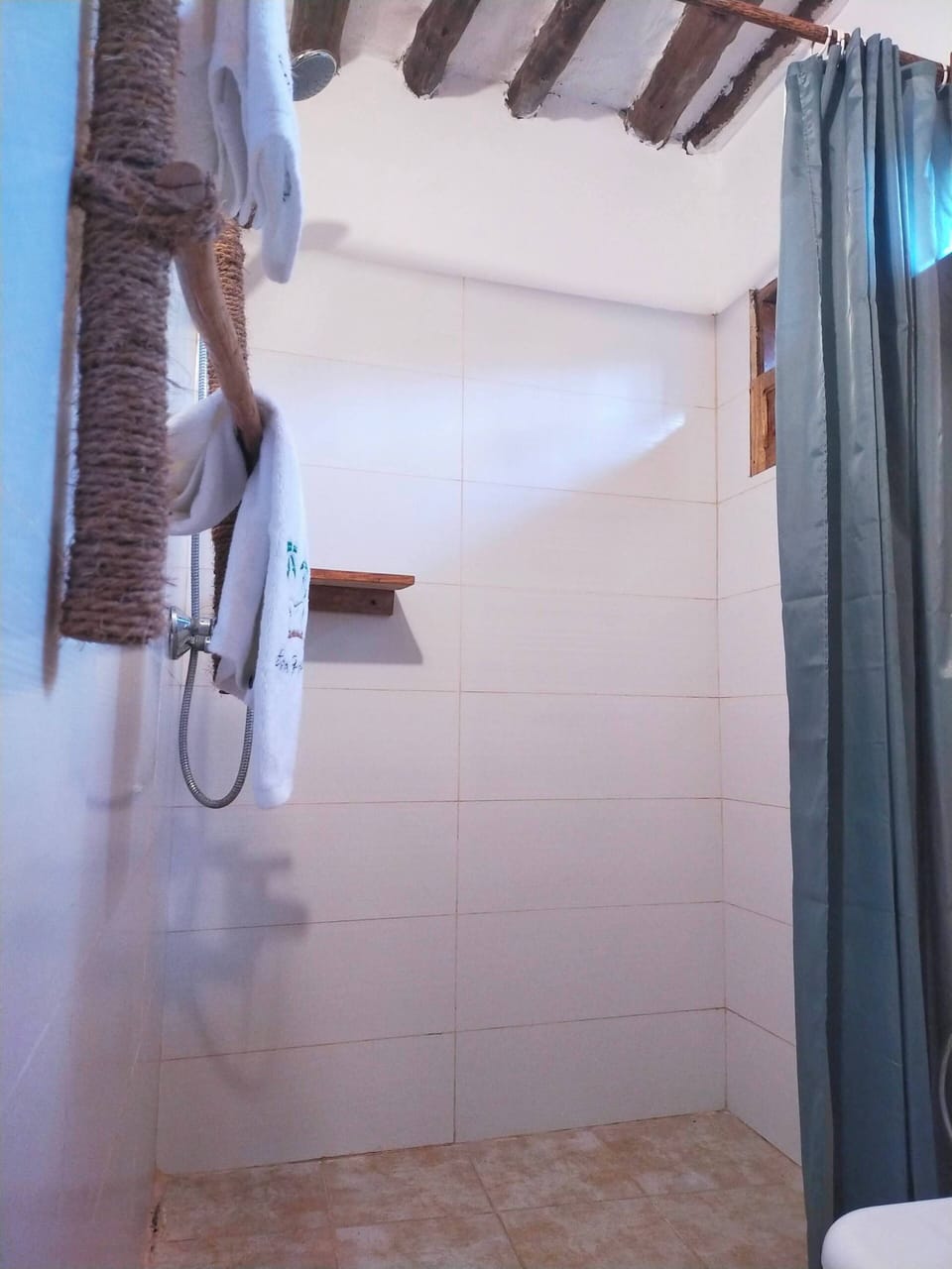 Classic Double Room Single Use, Balcony, Garden View | Bathroom | Shower, rainfall showerhead, towels, soap