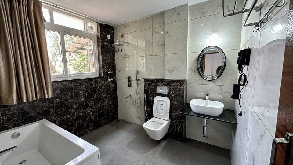 Luxury Room | Bathroom | Free toiletries, hair dryer
